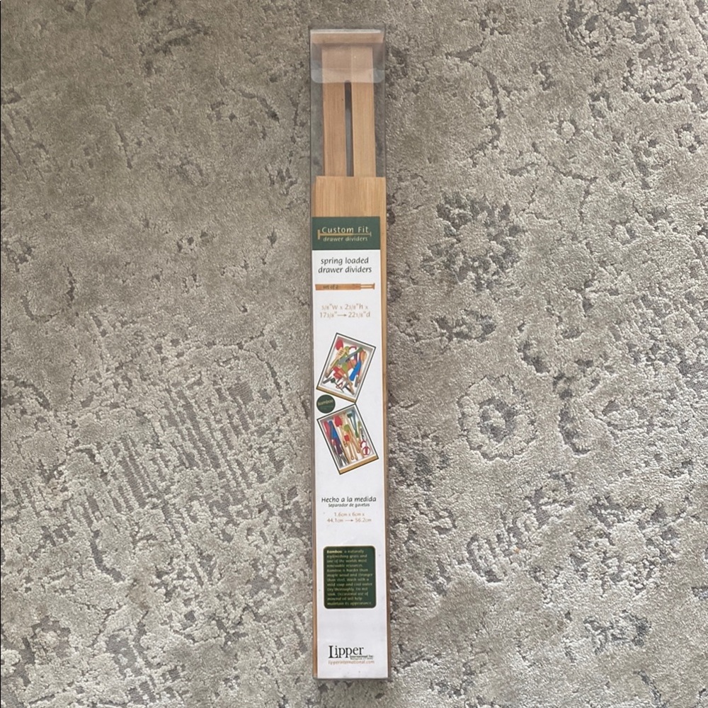 Bamboo Spring Loaded Drawer Dividers